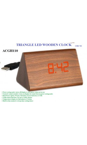 Wooden Digital Table Clock